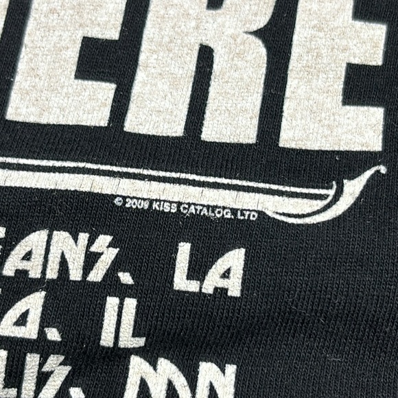 KISS I Was There KISS Alive 35 2009 Black Concert Tour Tee, Sz M 🤘🎸 - Picture 8 of 11